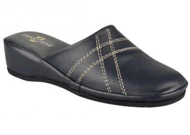 Παντόφλες γυναικείες | Δερμάτινες | Υφαντίδης | 110341 | Μπλε - Υφαντίδης - 